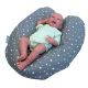U-förmiges Baby-Lagerungskissen mit extralangen Schenkeln Größe 115 x 17 cm. Unser wohl vielseitigstes Babykissen. Häufig von Hebammen und Kinderkrankenschwestern eingesetztes Kissen auf den Kinderstationen, der Intensivpflege und der Neonatologie