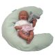 Bezug für Babylagerungskissen und Nackenkissen Baumwoll-Musselin STANDARD 100 by OEKO-TEX® in 7 Farben