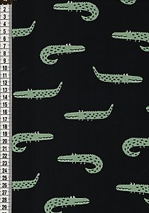 32 Krokodil schwarz